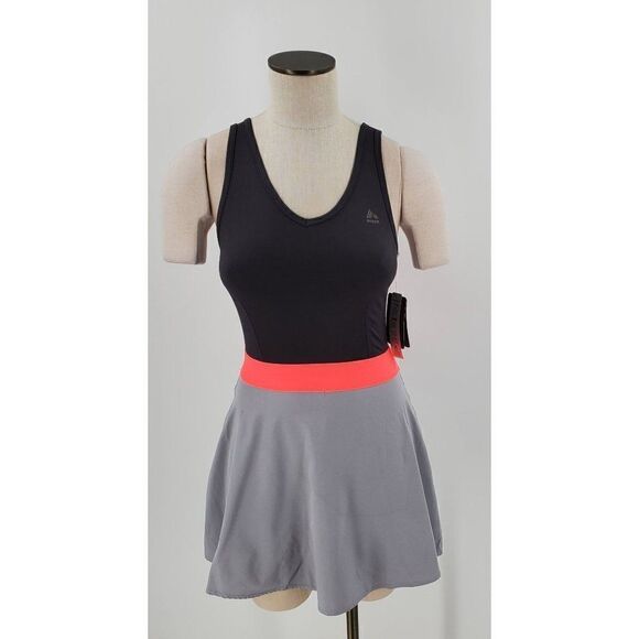 RBX Dresses & Skirts - RBX Active Wear Dress Grey Pink Cutout Back Size Small Moisture Wicking